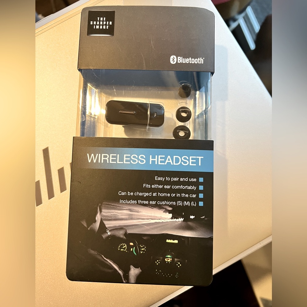 Sharper Image Bluetooth Wireless Headset *NIB* MSRP: $100+tax